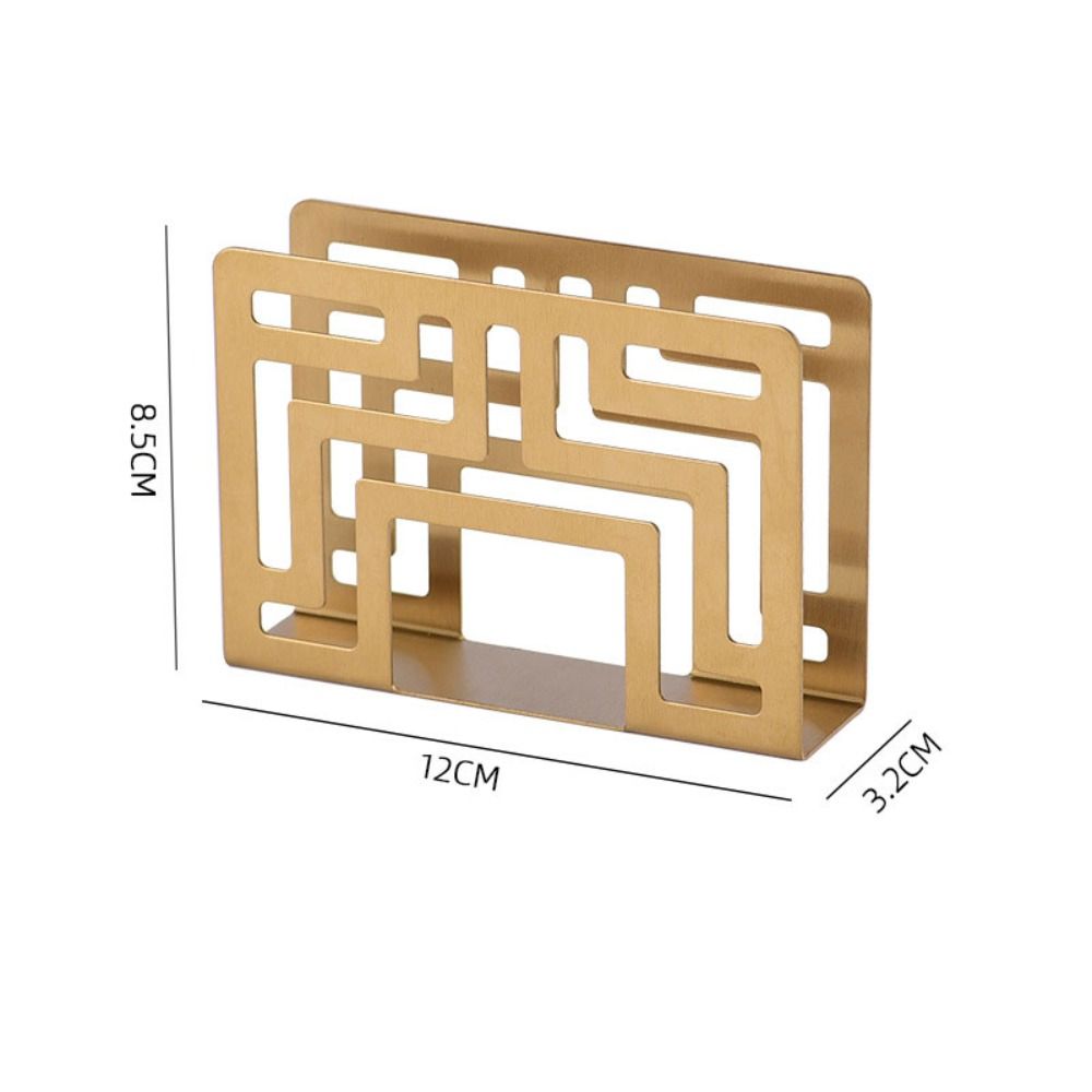 12*8.5*3.2 CM Light Luxury Vertical Napkin Holder Creative Paper Holder Living Room