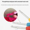 59pcs Complete Knitting Crochet Craft Kit for Adult All-in Starter Set with Yarn Needles Hooks Measuring Tape Scissors-like Tool