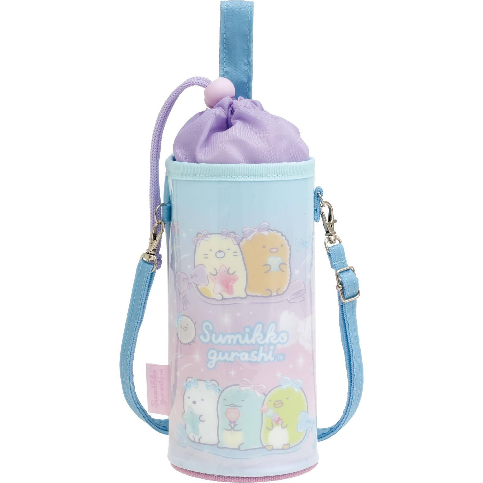 Пластиковая бутылка Sumikkogurashi H230 x 90 мм Сумка San-X, Синяя, CA62102,