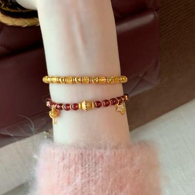 Natural Agate Zircon Beaded Bracelet Fashionable Exquisite Bracelet New Jewelry Jewelry Women's High Sense