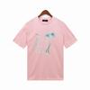 2215 Amiri 2025 Sommar Ny Herr- och Dam Lös Högkvalitativ Bomull Plus Size T-shirt Par T-shirt