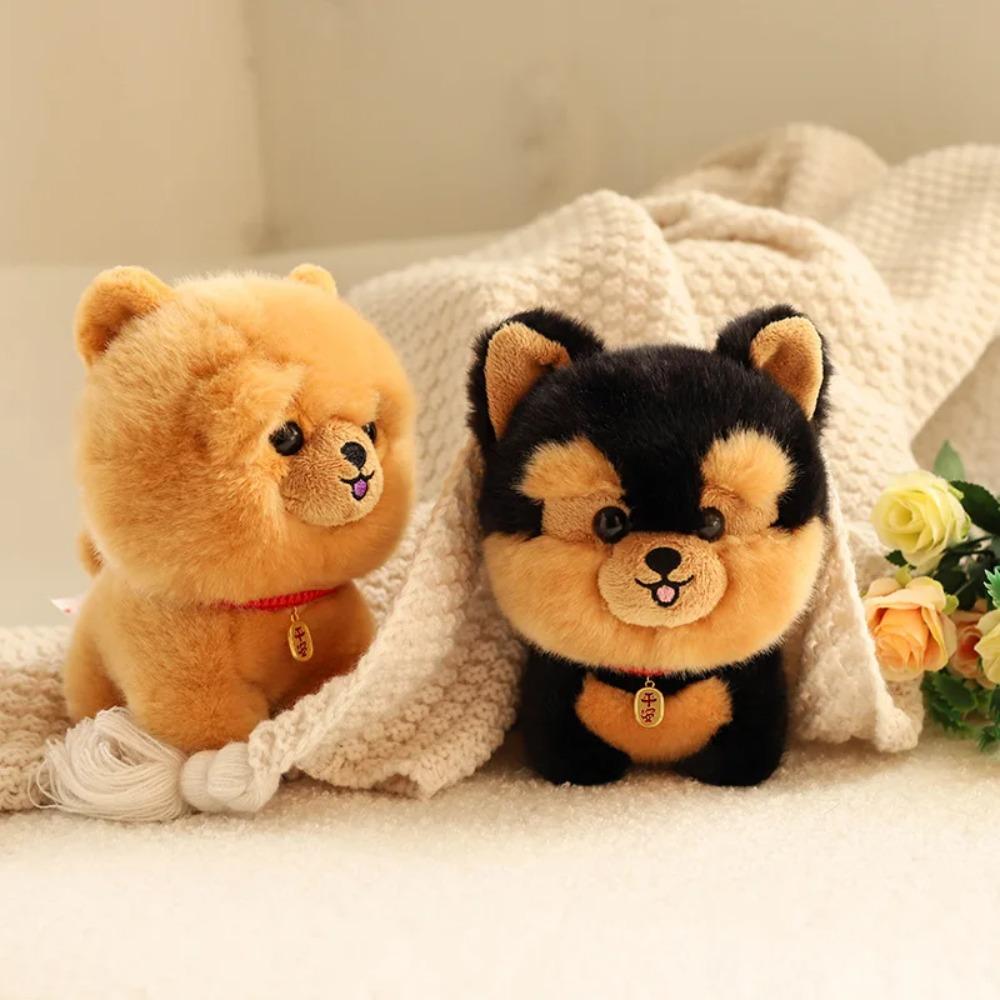 Regalo di Compleanno Bambola Cucciolo Carino Peluche Bambola Husky Bambola Corgi Bambola Animale di Simulazione Peluche Giocattolo per Bambini Regalo