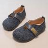 Kids' Winter Plush Leather Shoes: Warm, Anti-Slip, Soft Sole Fur Slippers for Boys & Girls