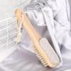 Two-sided Natural Bristles Floating Stone Foot Grinder Feet Care Massage Brush Exfoliating Dead Skin Remover Pedicure Tools