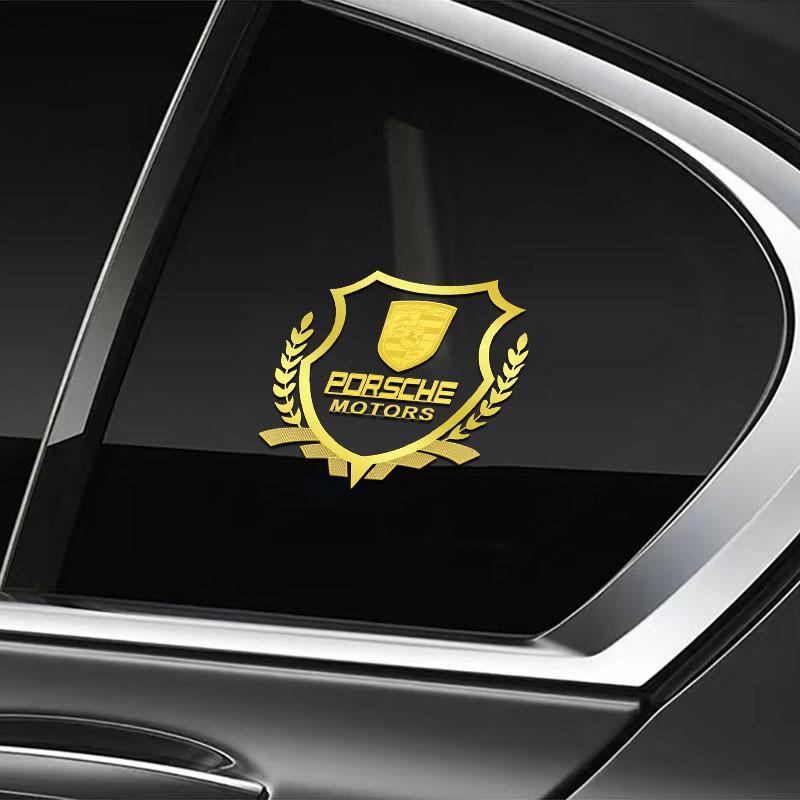 Auto Body Side Window Fuel Tank Trunk Decorative Decals Stickers For Porsche Boxster Cayenne Panamera Macan Cayman 911 918 996 917 991