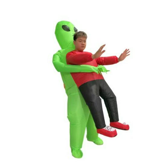 Inflatable Halloween Alien Ghost Hugging Costume for Role-Playing and Party Fun