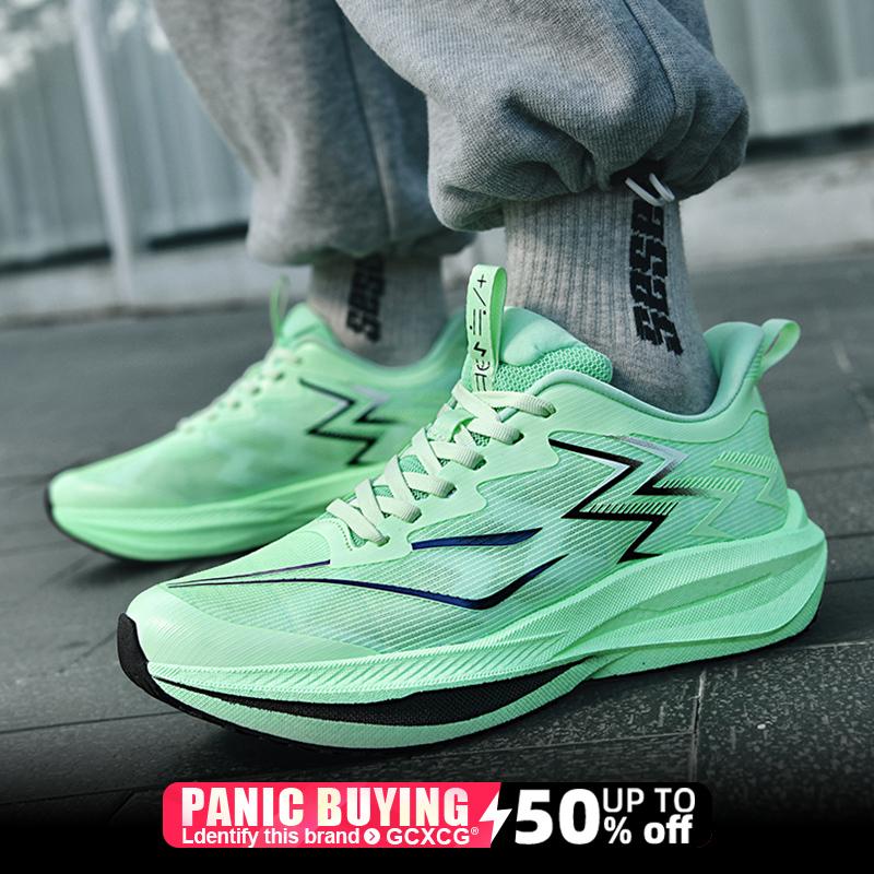 

Running Shoes Carbon Board Speciality Marathon Men Sports Breathable Lightweight Women s Comfortable Athletic Nonskid Sneakers 44 чорний