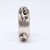 CHROME HEARTS 2000 925 Double Narrow Vine Band Ring Ring SilverUsed