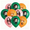 Demon Slayer Themed Latex Balloon Set Party Decoration Items