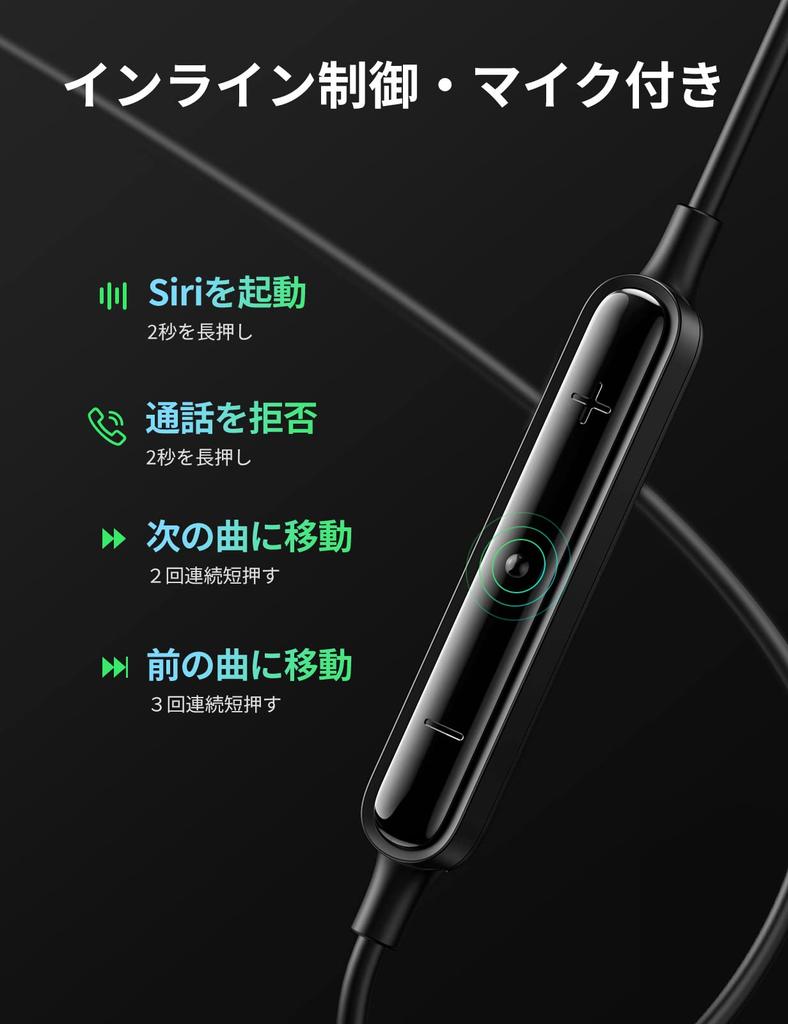 UGREEN Type C Earphones, USB-C Wired Earphones, HiFi with Mic, Call Support, Volume Control, Sound Leak Prevention, Environmental Noise Cancellation,