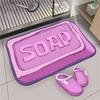 Small Fresh 3D Visual Diatom Mud Floor Mat Household Bathroom