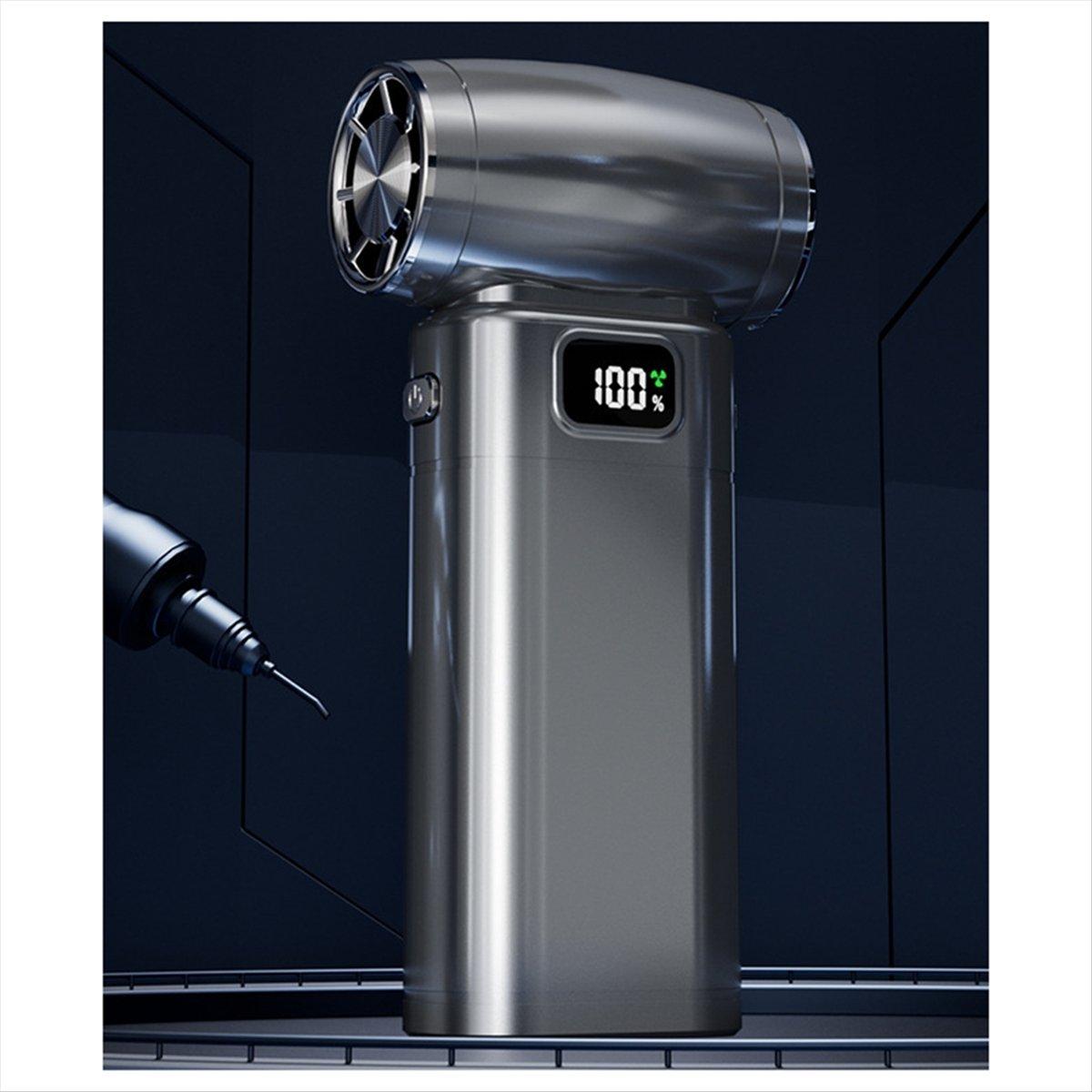

130000RPM Mini Fan LED Display with Light Electric Air Duster Rechargeable 5 Speeds Adjustable China Mainland