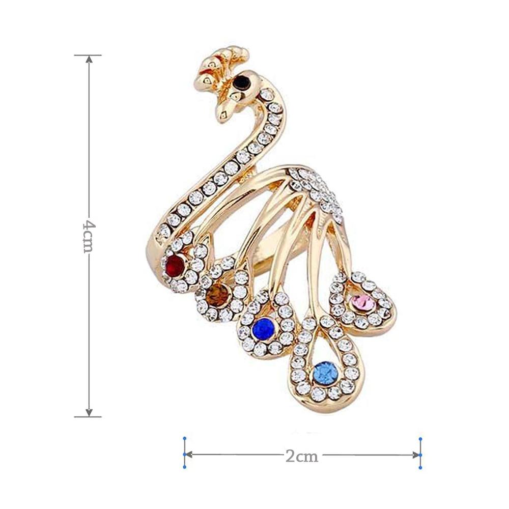 Knitting Tools Thimble Ring Peacock Shape Yarn Guides Knitting Loop Crochet Ring Sewing Accessories