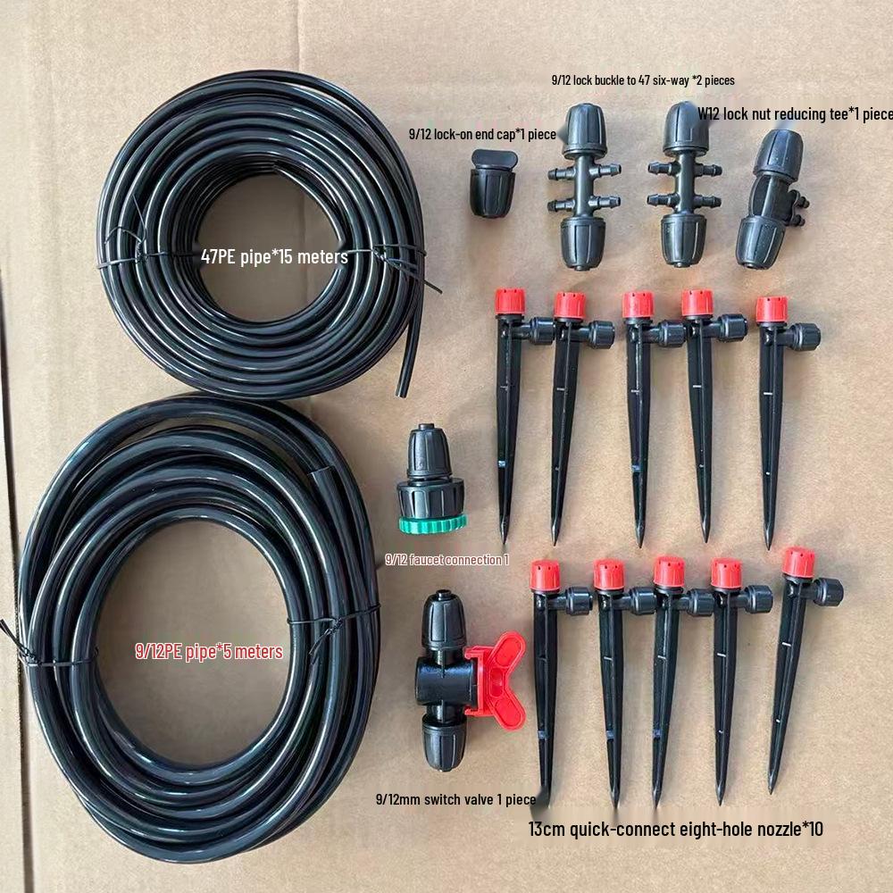 Adjustable Garden Sprinkler & Drip Irrigation System