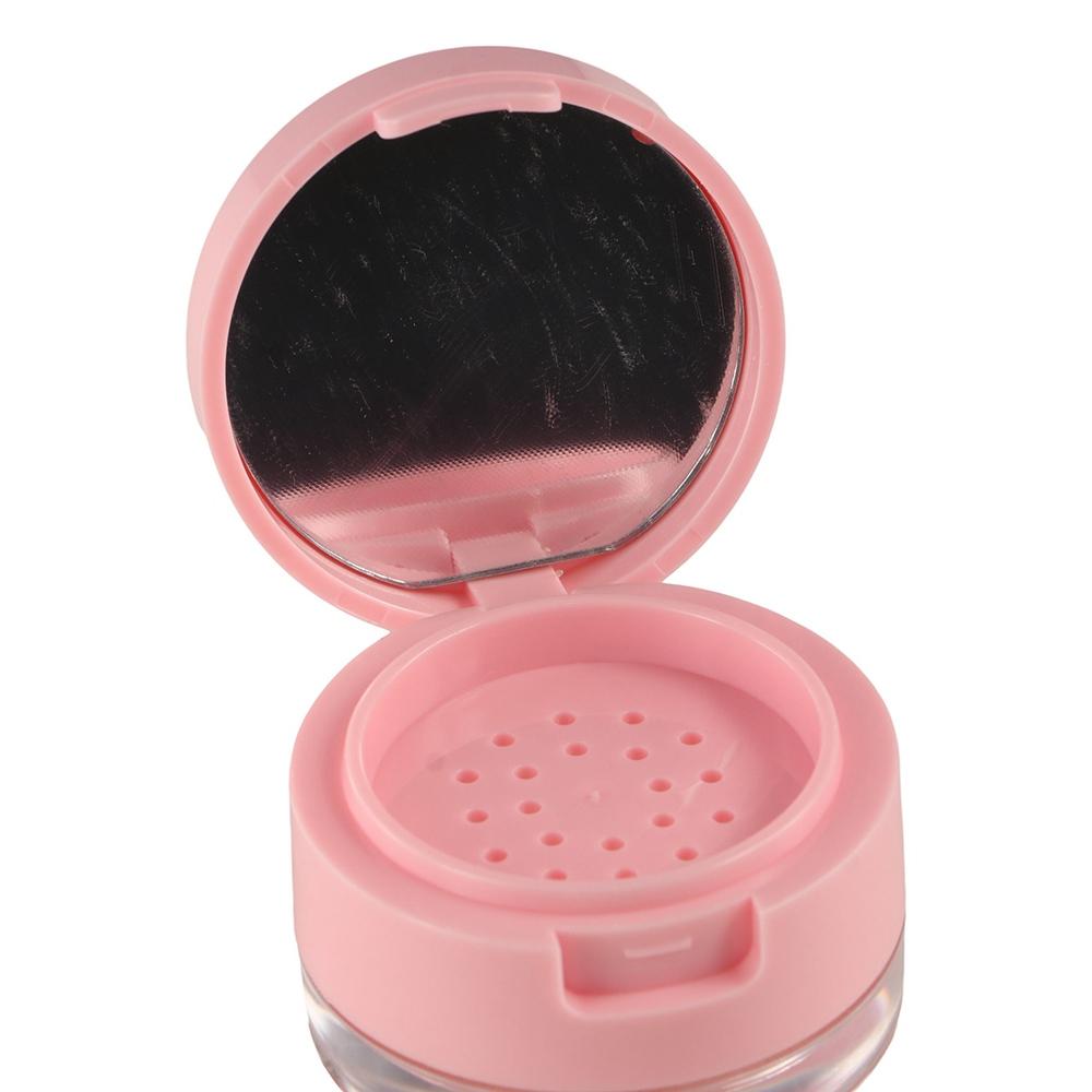 Plastic Cosmetics Container with Sieve Empty Powder Case Reusable Bulk Powder Box Lady