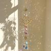 Sun Catcher Crystal Wind Chime, Lotus Flower Pendant Window Garden Decoration, Party Atmosphere Artifact Translucent Crystal Pendant.