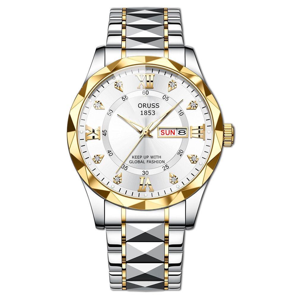 Business Large Dial Watch Luminous Men S High-End Non-Mechanical Watch Men S Quartz Calendar Watch Men S