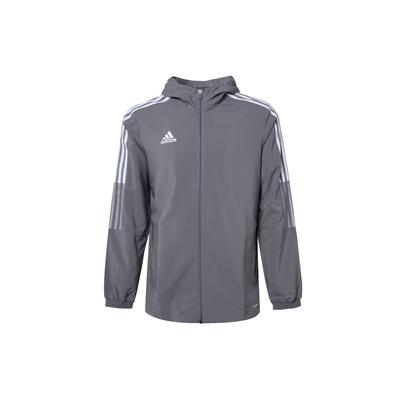 Side Stripe Logo Print Hooded Jacket Men Jackets Grey GP4964