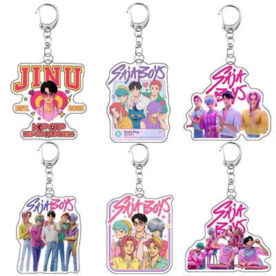 Cazadores de Demonios Película K-Pop Huntrix Saja Boys Llavero Acrílico Accesorios Llavero Acrílico Colgante Bolsas Regalos para Fans