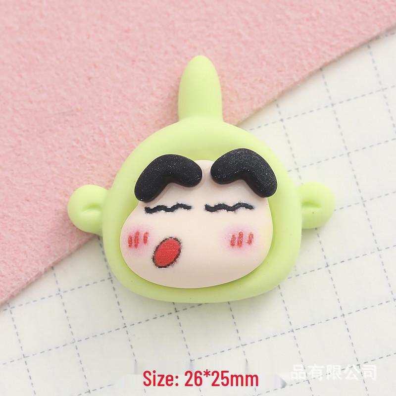Cartoon Teletubbies & Shin-chan DIY Phone Case, Cup Stickers, and Hair Clip Accessories