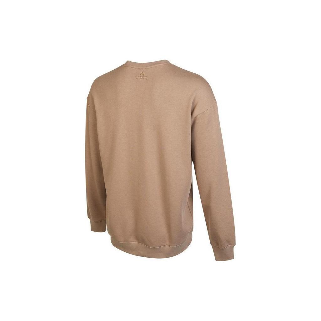 adidas Sweatshirts Unisex Brown Crew Neck Moderate Regular IB2775