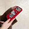 Cartoon Cat Down Jacket iPhone 17/16/15/14/13 Pro Max Case, Anti-Fall Design.