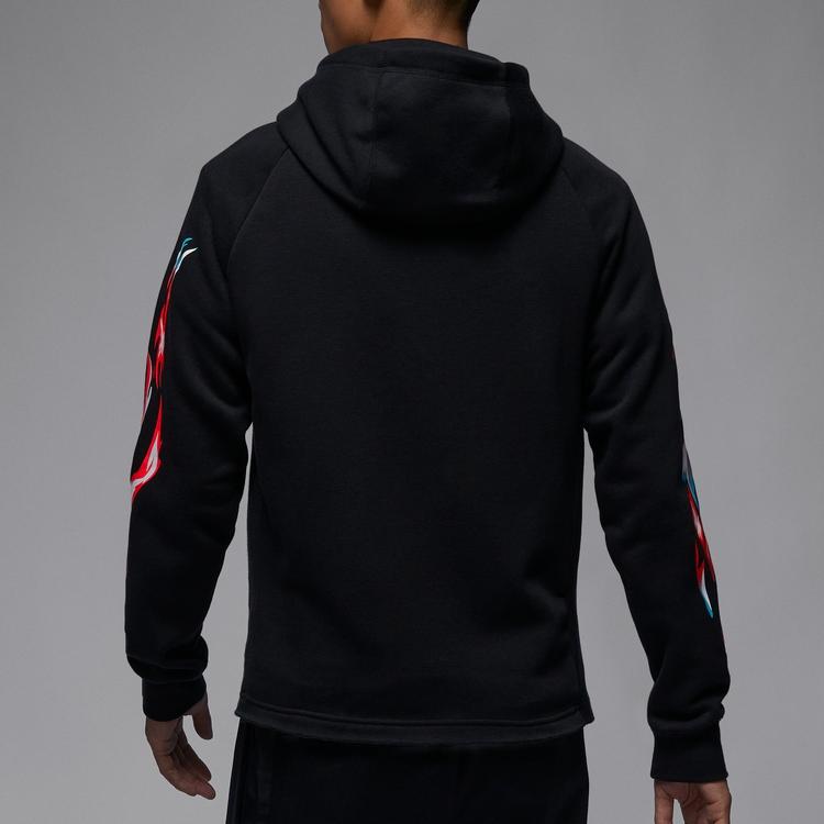 Jordan Sudadera Casual de Forro Polar con Capucha Estampada Dri-Fit para Hombre Sudadera Negra FN5343-010