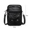 Men'S Shoulder Bag Multi-Functi Leather Messenger Bag Casual Crossbody Bags High Quality Male Purse Phe Men'S Chest Pack