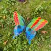 5 Stück Großer Garten-Hof-Pflanztopf Schmetterling Bunt Doppellagig 3D Schmetterling Spieße Schmetterling Wasserdicht Erdung Dekoration