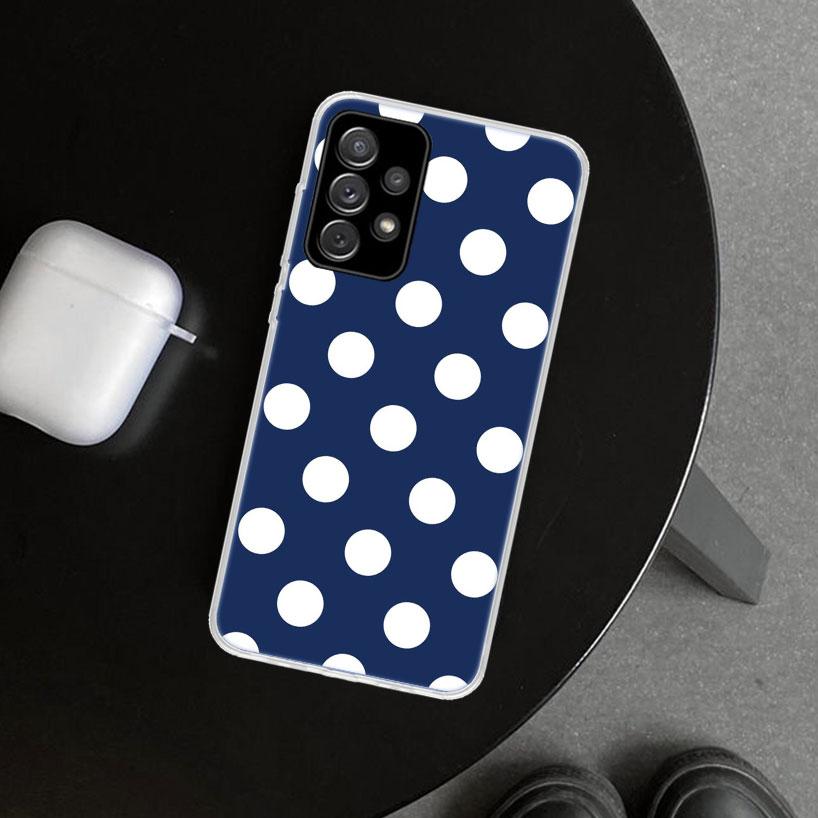Polka Dots Art Phone Case Cover for Samsung Galaxy A12 A22 A32 A52 A72 A02S A51 A50S A31 A20S A10S Note 20 Ultra 10 Plus Galaxy