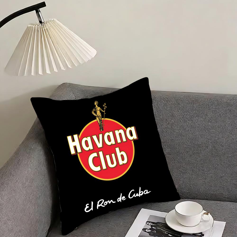 H-Havanas C-Clubs Cushion Cover Pillowcase Comfort Sofa Bed Silky Elegant Invisible Zipper Decorative Cushion Cover