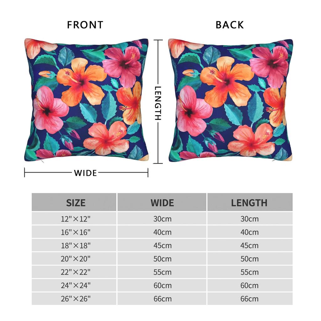 Tropical Floral Pillow Case Novelty Pillow Cover Comfy Pillowcases For Wedding Party Home Decor