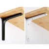L Shaped Shelf Bracket Wall Mount Brackets Home Decor Layer Board Support Furniture Connectors Heavy Duty Right Corner Code