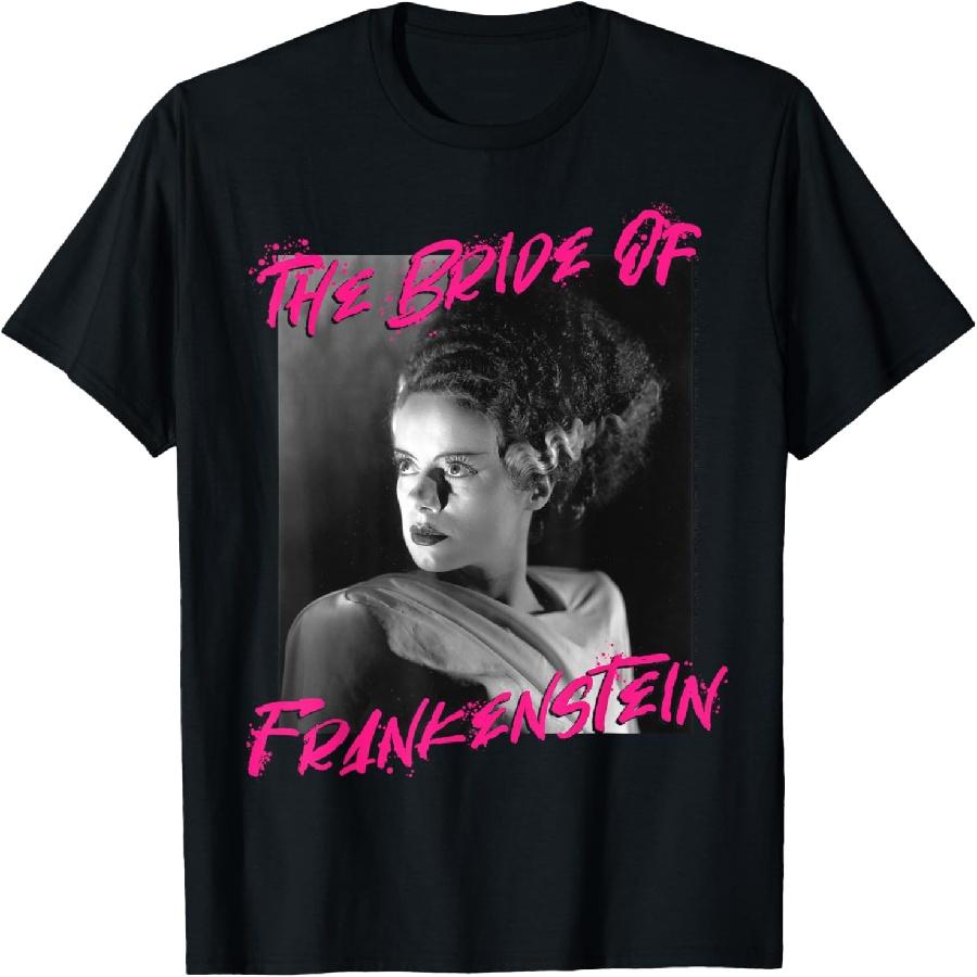 The Bride Of Frankenstein Paint Splatter T-Shirt S