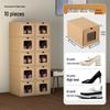 Schuhregal: Platzsparende transparente Kraftpapier-Aufbewahrungsboxen