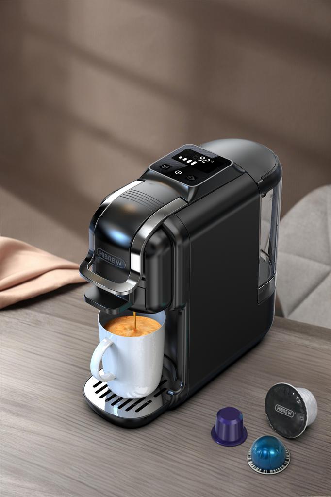 HiBREW H2C 5-in-1 Capsule Coffee Machine, 20Bar Pressure, Smart Touch Control, 7 Cup Sizes, Hot & Cold Brew