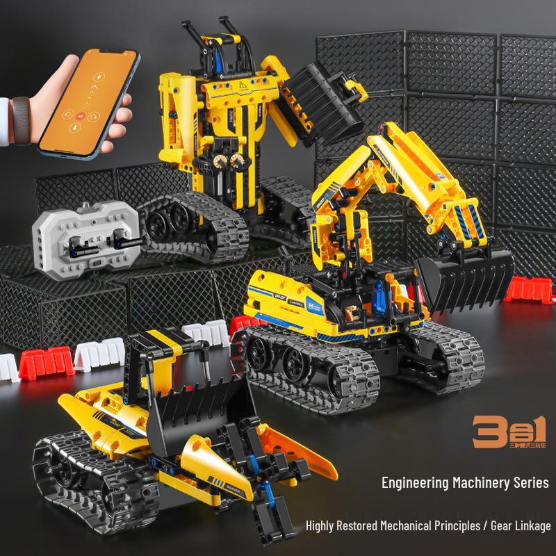 Five-in-One Programmable Wall-E Robot: Assembly Building Blocks, Electric Science Education, Remote Control, Compatible with Lego