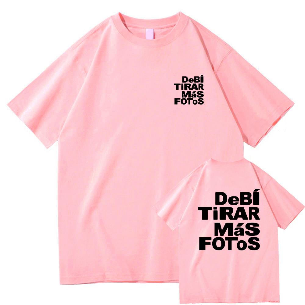 Debi Tirar Mas Fotos This Tshirt 2025 Bad Bunny New Album Men/women Clothing Harajuku Clothes Unisex Cotton Graphic T Shirts Top