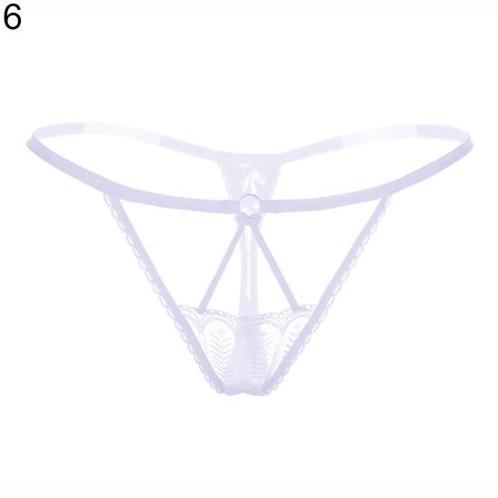 Sexy dentelle sangle G-String évider élastique string sous-vêtements femmes caleçons