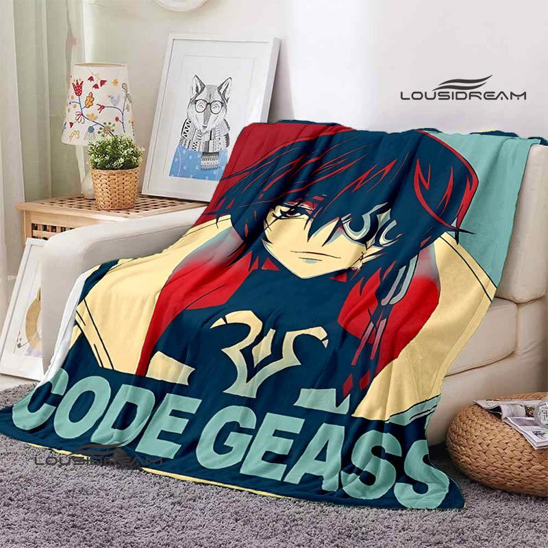 Code Geass Anime Printing Blanket Children's Warmth, Comfortable Blanket, Home Travel Blanket Fashion Birthday Gift