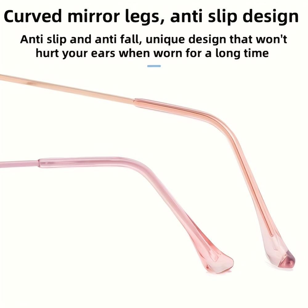 1 Pair Of New Personalized Retro Metal Oval Glass Frame Men And Women'S Same Style Fashion Polarized Color-Changing Glasses