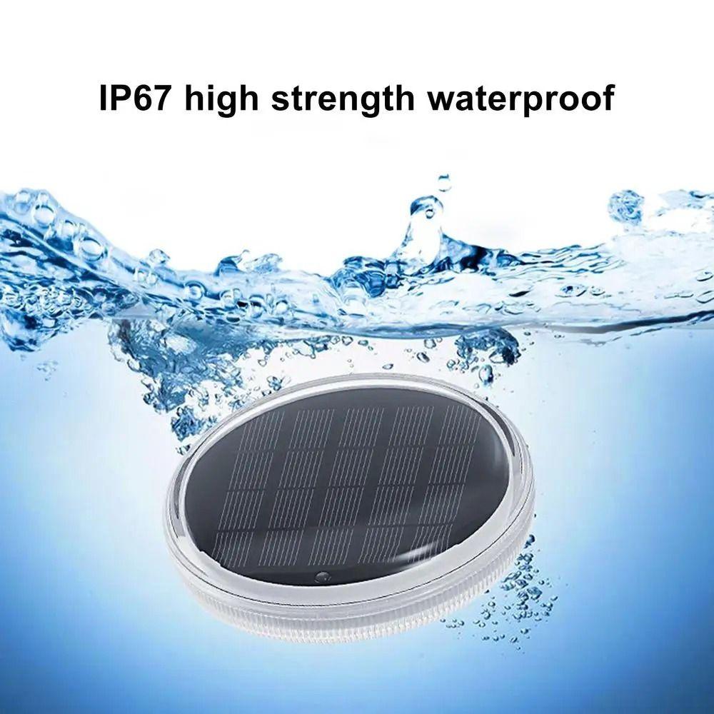 Solar Powered Solar Floating Pond Light 12 Modes Dynamic RGB Floating Lights Swimming Pool