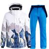 Men Women Ski Suit Winter Outdoor Warm Windproof Waterproof Skiing Snowboarding Suits Female Male Ski Jacket Ski Pants Snowsuit