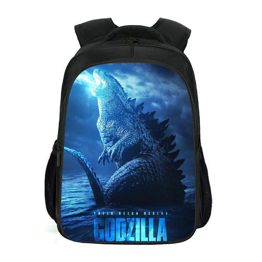 Spacious Godzilla King Of The Monsters Backpack For School Students And Kids
