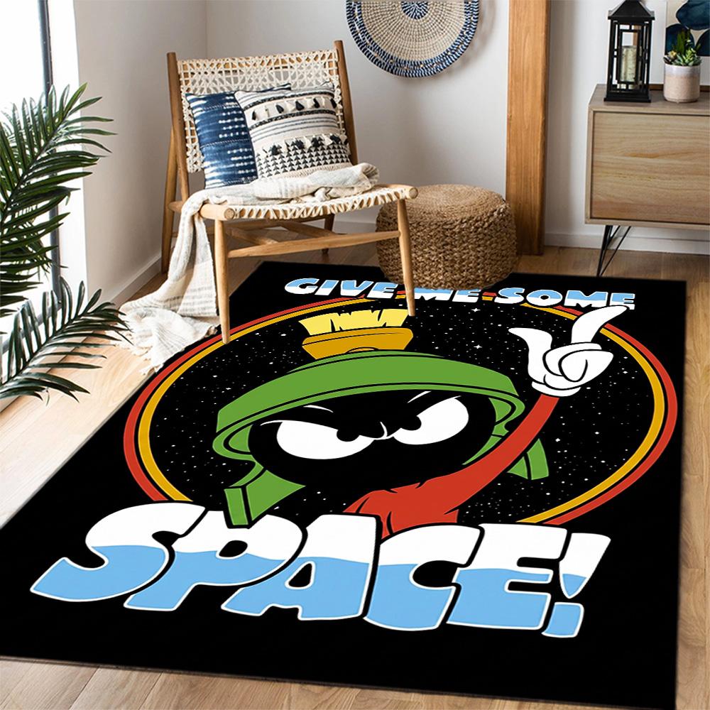 Space Adventure With Friends Themed Anti-Slip Rugs - Polyester Home Decor, Suitable for Bedrooms, Living Rooms, Doorways, Studios, and Decorations
