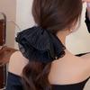 Mesh Flower Girl Head Rope Lace Women Scrunchies Wrinkle Hair Rope Korean Style Headwear Hair Tie