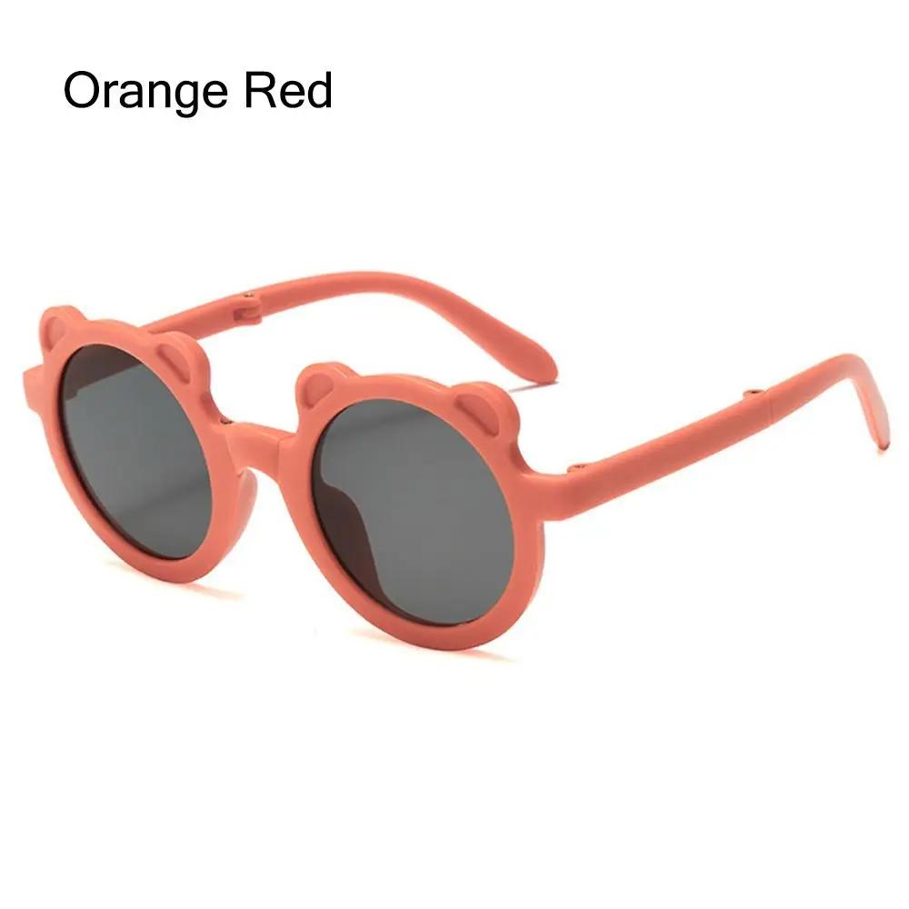 Cute Little Bear Folding Children s Sun Glasses Boys Girls Sun Protection Sun Eyeglasses Fashion Style Baby UV Protection Kids Eyewear