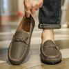 Leather Mens Loafers Leisure Walk Male Casual Shoes Moccasins Breathable Sneakers Men Driving Shoes Comfort Boat Flats