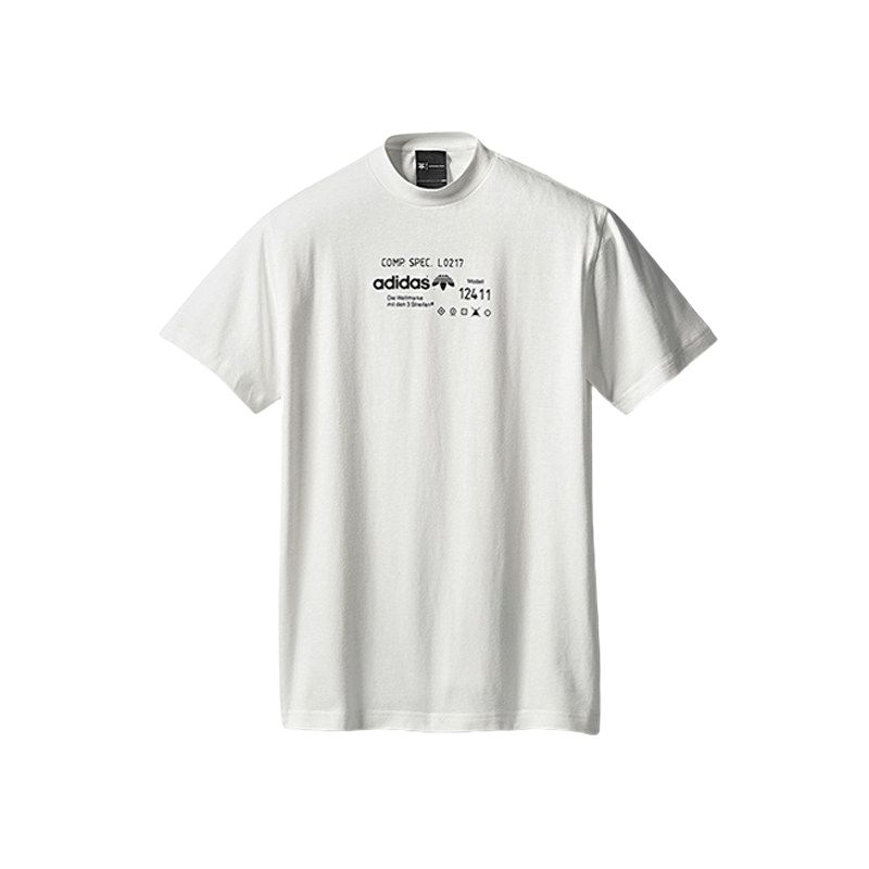Adidas Originals X Alexander Wang Graphic Print Crew Neck Short Sleeve T-Shirt Unisex Tops CG2012 XS