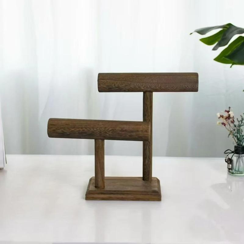 Meerlaagse Horlogehouder Stand Houten Horloge Display Toren Sieraden Organizer voor Armbanden en Kettingen Horlogehouder Organizer